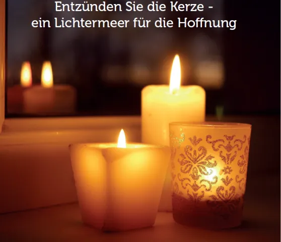 Kerze der Hoffnung (Foto: EKS)