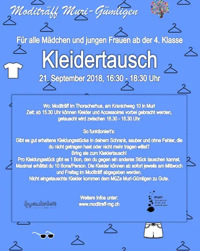 Plakat Kleidertausch A3 (Foto: Jugend Arbeit)