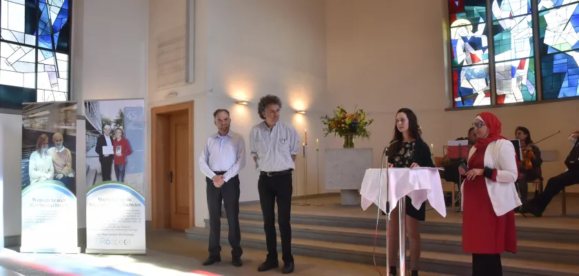 K. Alasaad, R. Halbright, N. Knoch, L. Hennache (Foto: Christoph Knoch) K. Alasaad, R. Halbright, N. Knoch, L. Hennache (Foto: Christoph Knoch)